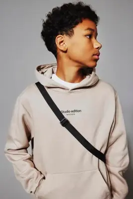 hoodie met tekst beige bij Wehkamp