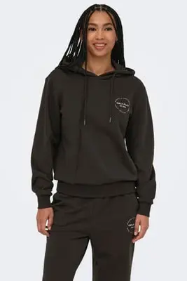 hoodie Onpcava bruin bij Wehkamp