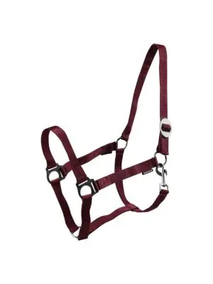 Horka Nylon Halster Drew bordeaux bij Ruiterstad