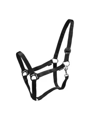 Horka Nylon Halster Drew zwart bij Ruiterstad