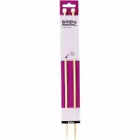 Houten bamboe breinaalden 6mm 35cm 1 paar bij Creaknutselen