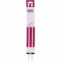 Houten bamboe breinaalden 7mm 35cm 1 paar bij Creaknutselen