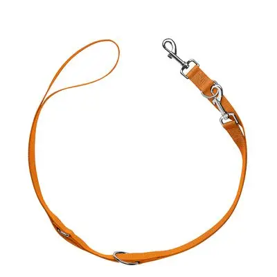 HUNTER Set: Halsband London + Hondenriem London, oranje Vario Basic maat S + riem 200 cm / 10 mm bij Zooplus