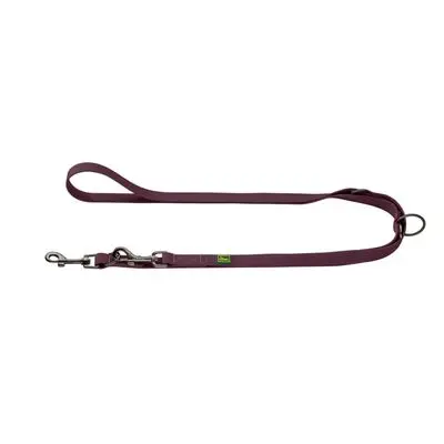 HUNTER Verstelbare hondenriem Havanna Mini, bessenpaars 200 cm lang, 15 mm breed bij Zooplus
