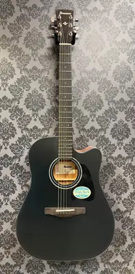 Ibanez AW247 CE Black Open Pore bij Rock City Guitar Shop