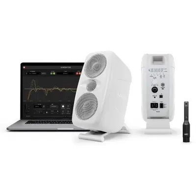 IK-Multimedia iLoud MTM MKII – Pair – WHITE De iLoud MTM is een compacte, high-resolution studiomonitor die uitzonderlijke nauwkeurigheid en diepe basrespons levert, ideaal voor professionele audiopro bij Westerhaven Muziek (Groningen)