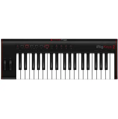 IK-Multimedia iRig Keys 2 Pro Compact universal MIDI keyboard controller with audio output & full-sized keys bij Westerhaven Muziek (Groningen)