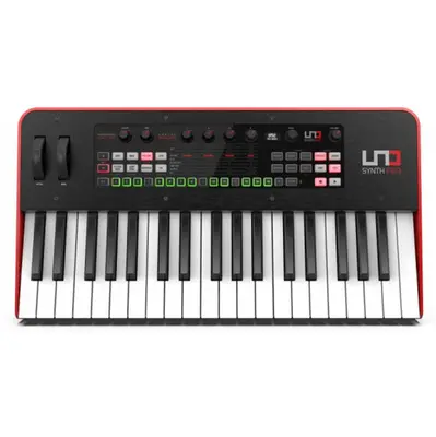 IK-Multimedia Uno Synth Pro Analoge Synthesizer - Toetsenbord; compact metalen behuizing bij Westerhaven Muziek (Groningen)