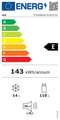 Inbouw koelkast AEG TF5OS882ES bij Witgoed Service C.C.