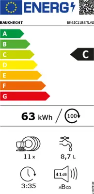 Inbouw vaatwasser Bauknecht BK6IC11BS7LA0 bij Witgoed Service C.C.