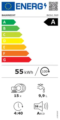 Inbouw vaatwasser Bauknecht BKSV1 PAM bij Witgoed Service C.C.