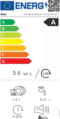 Inbouw vaatwasser Beko BDIN36462P bij Witgoed Service C.C.