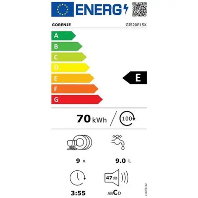 Inbouw vaatwasser Gorenje GI520E15X bij Witgoed Service C.C.