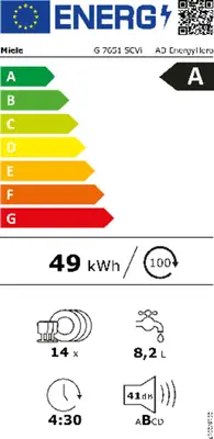 Inbouw vaatwasser Miele G7651SCVI bij Witgoed Service C.C.