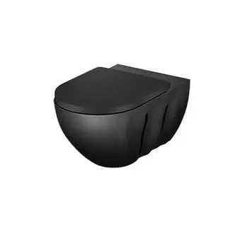 INFINITI, Hangtoilet , zwart , zonder spoelrand bij Sanitear