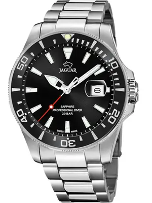 Jaguar Executive Duikhorloge J860-D Zwart bij JuweliersWebshop