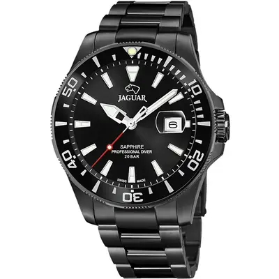 Jaguar Executive Duikhorloge J989-1 Zwart bij JuweliersWebshop