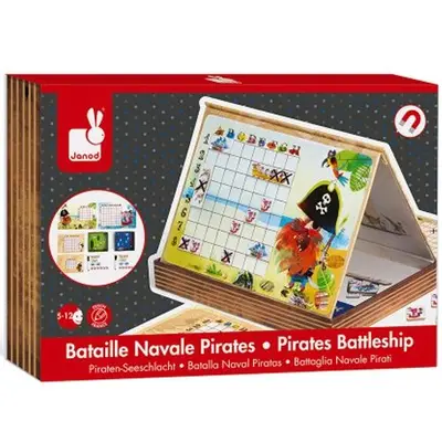 janod magnetisch bordspel zeeslag - piraten bij ilovespeelgoed