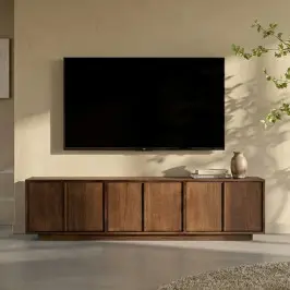 Japandi tv-meubel hout bij LUMZ