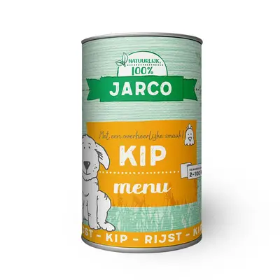 Jarco Dog Blik - Hondenvoer - 400 Gram - kip bij Welkoop