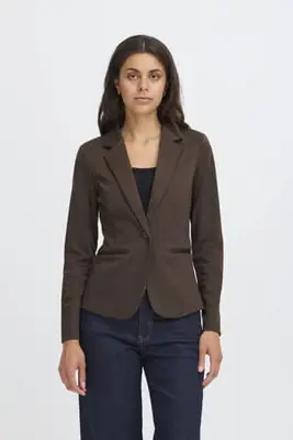 jersey getailleerde blazer bij Wehkamp
