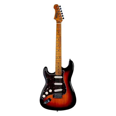 Jet JS-300 SBLH Linkshandige ST-Style Elektrische Gitaar Sunburst bij VDS Instrumenten