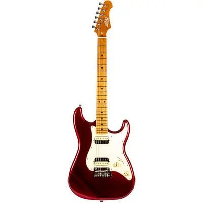 JET JS-400 CAR HH ST Style Elektrische Gitaar - Candy Red bij VDS Instrumenten