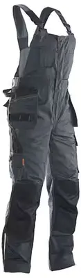 Jobman 3730 Bib N' Brace Donker grijs/Zwart bij CDM Bedrijfskleding