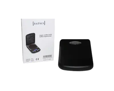 JoeFrex digitale weegschaal bij Bocca Coffee