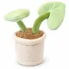 Jonge Monstera in Bloempot Pluche Knuffel Plant 15 cm bij TopKnuffels
