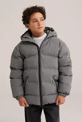 Jongens gewatteerde jas met capuchon bij WE Fashion