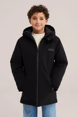 Jongens waterafstotende parka jas met capuchon bij WE Fashion