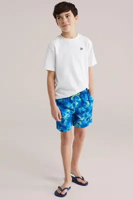 Jongens zwemshort met print bij WE Fashion