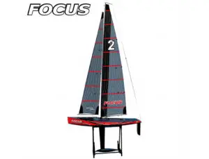 JOYSWAY Focus V3 1-meter Zeilboot RTR Rood – Wedstrijdwaardige RC-zeilboot met uitstekende vaareigenschappen bij Toemen Modelsport
