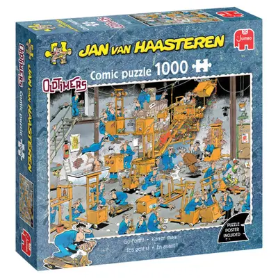Jumbo Jan van Haasteren: Oldtimers Karren Maar! (1000 stukjes) - Puzzel bij De Spelletjes Vrienden