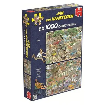 Jumbo Jan van Haasteren: Safari & Storm (2 x 1000 stukjes) - Puzzel bij De Spelletjes Vrienden