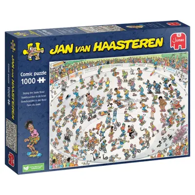 Jumbo Jan van Haasteren: Skateboarden in de Bowl (1000 stukjes) - Puzzel bij De Spelletjes Vrienden