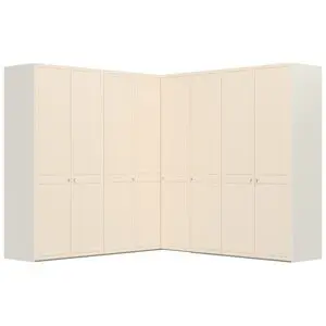 Jutzler Chalet Cashmere 90° Hoek Kledingkast 8 Deurs bij Furnea