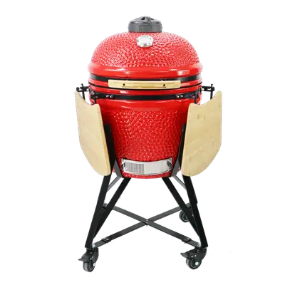 Kamado BasiQ - 21 inch - Red bij KamadoBBQ