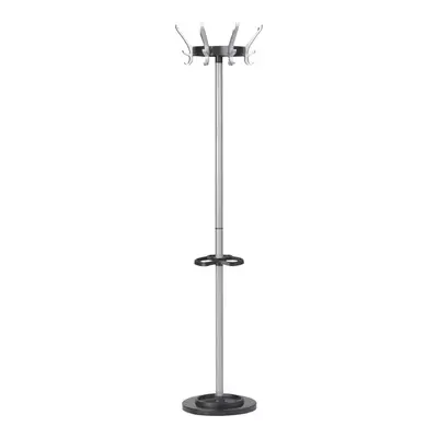 Kapstok Unilux Cypres staand metallic grijs bij KantoorArtikelen.nl
