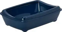 Kattenbak kunststof met rand 42cm blauw bij Petfooddiscount