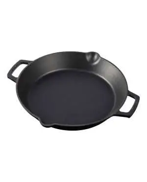 Keij Accessoires | Cast Iron Skillet | 30 cm | Geëmailleerd bij Rookplankje.nl