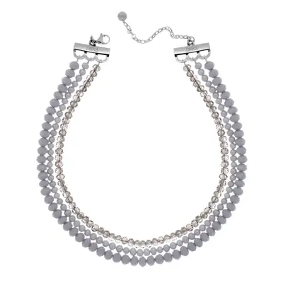 Ketting met parels lichtgrijs bij DRKS