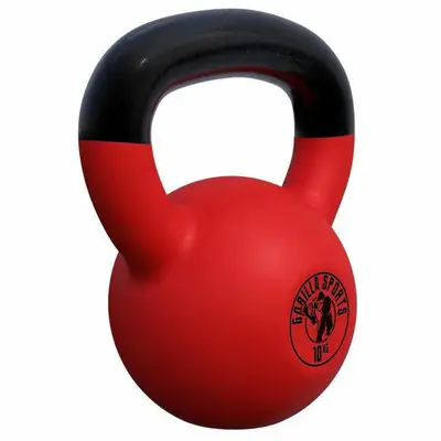 Kettlebell 10 kg Rubber Coating bij Gorilla Sports