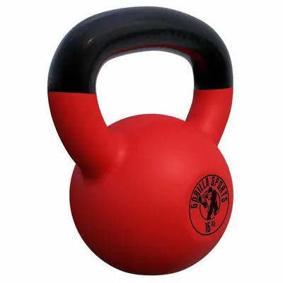 Kettlebell 16 kg Rubber Coating bij Gorilla Sports
