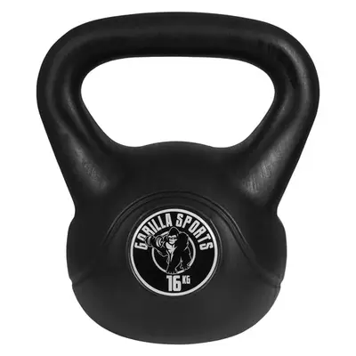 Kettlebell 16 kg zwart kunststof bij Gorilla Sports