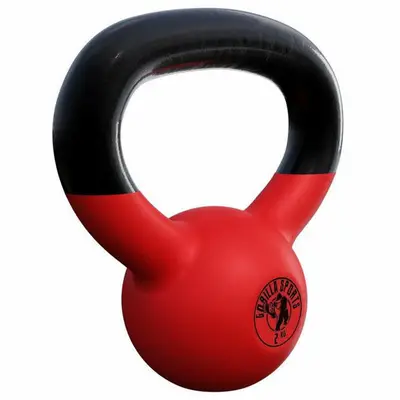 Kettlebell 2 kg Rubber Coating bij Gorilla Sports