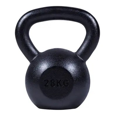 Kettlebell 28 kg gietijzer zwart bij Gorilla Sports