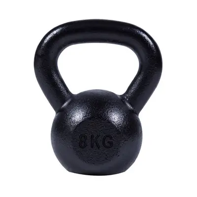 Kettlebell 8 kg gietijzer zwart bij Gorilla Sports