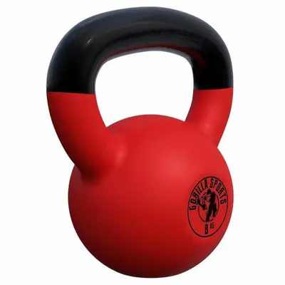 Kettlebell 8 kg Rubber Coating bij Gorilla Sports